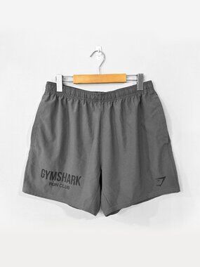 GYMSHARK Men's Grey Slim Fit Running Dept 5" Shorts